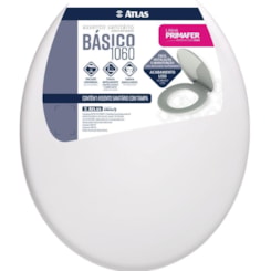 Assento Sanitário Plástico Soprado Básico Branco Atlas
