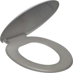 Assento Sanitário Plástico Soprado Básico Cinza Atlas