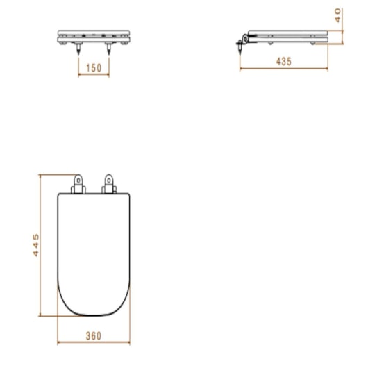 Assento Sanitário Poliéster Axis Barbante Deca - Imagem principal - c0e833de-741f-4af7-8fcc-6c0de6c3e010