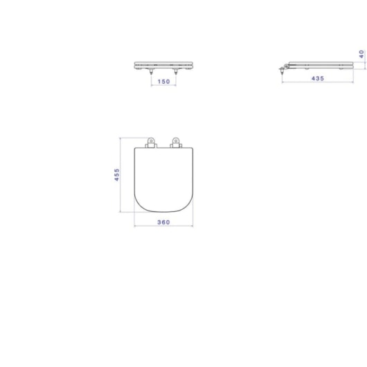 Assento Sanitário Poliéster Slow Quadra Polo Unic Cinza Fosco Deca - Imagem principal - d1560fc1-bb60-44a7-ad07-0220a4b434d0