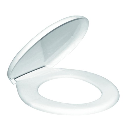 Assento Sanitário Resistente Plastico Branco - Imagem principal - e59dd8e9-517e-48ca-9ee1-bab5bafe905d