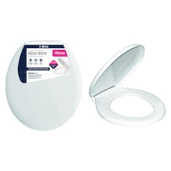 Assento Sanitário Resistente Plastico Branco