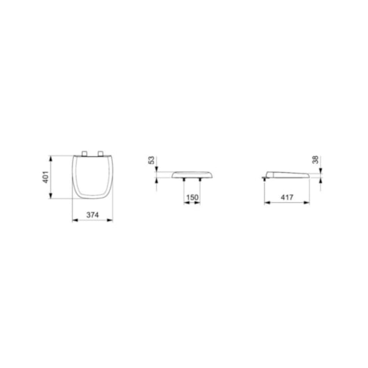 Assento Sanitário Sanitário Fit Branco Celite - Imagem principal - 69e3686b-639f-4582-a24a-835d2ab66d49