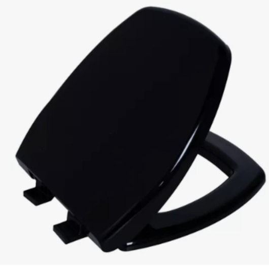 Assento Sanitário Soft Close Thema Preto Astra - Imagem principal - e36b7db2-6456-432f-aa0f-1e227531f7a0