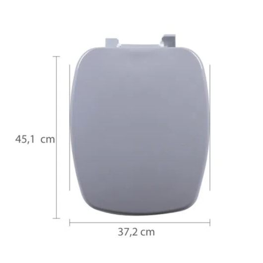 Assento Sanitário Stylus Alm Cinza Prata 77 Astra - Imagem principal - 2f1665b5-73d8-4872-a217-e04acb968dbb