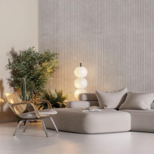 Azulejo Biancogres Aris Gris Armani Acetinado 45x90cm Retificado - Imagem principal - ff424781-8b3c-4bba-b42a-e4ede15ea408