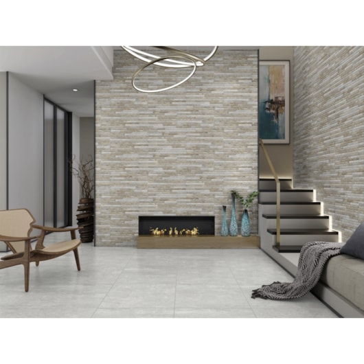 Azulejo Decorado 34x58cm Bold Conec Magma Sand Granilhado Parede Embramaco - Imagem principal - 20694ba6-5ef7-408a-9083-5105126caa95