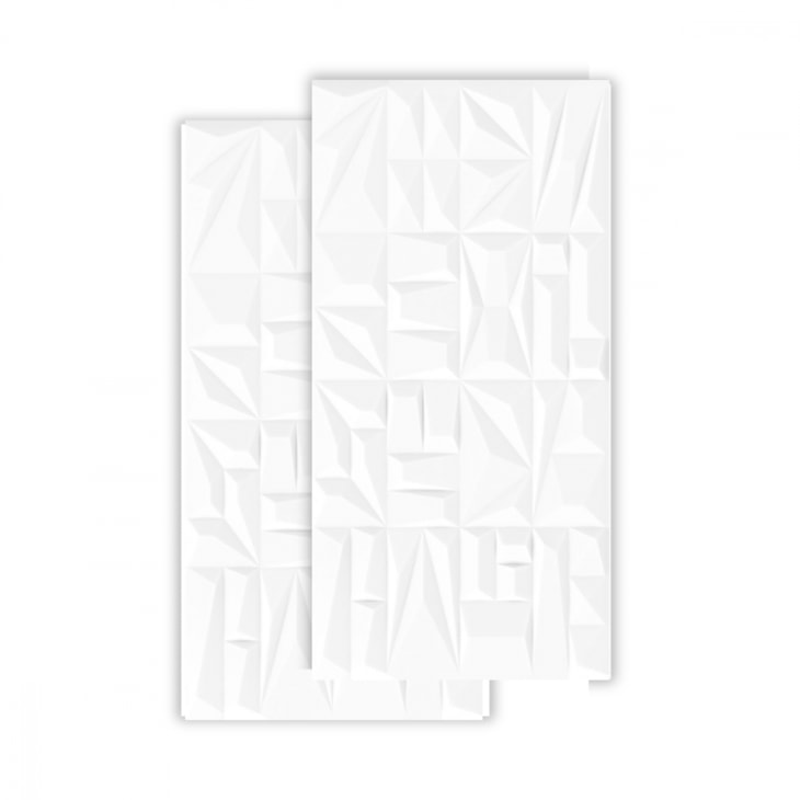 Azulejo Fioranno Menfi Bianco Plus Hd Acetinado  37x74cm Retificado