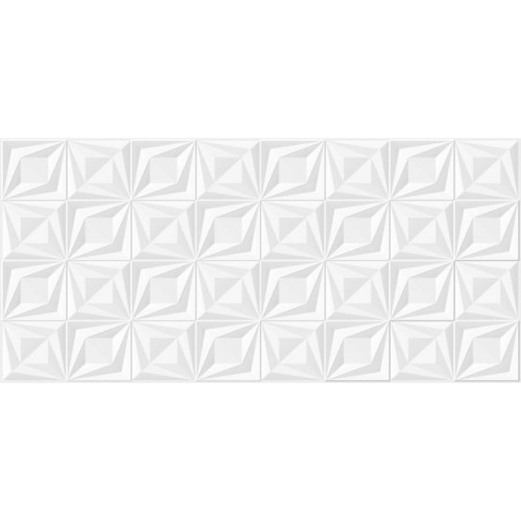 Azulejo Retificado Diamond White Acetinado Embramaco 46x100cm