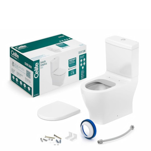 Bacia Com Caixa Acoplada Softclose Branco Celite 63,5 cm - Imagem principal - fd8d0d39-a17f-4c6d-9ff8-bc450eefe250