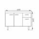 Balcão Fogão Pia Branco Gaveta Na Direita Ghelplus 120x84,5x51cm - f803c2a3-263b-41d8-8ec9-a582bb86a5b9