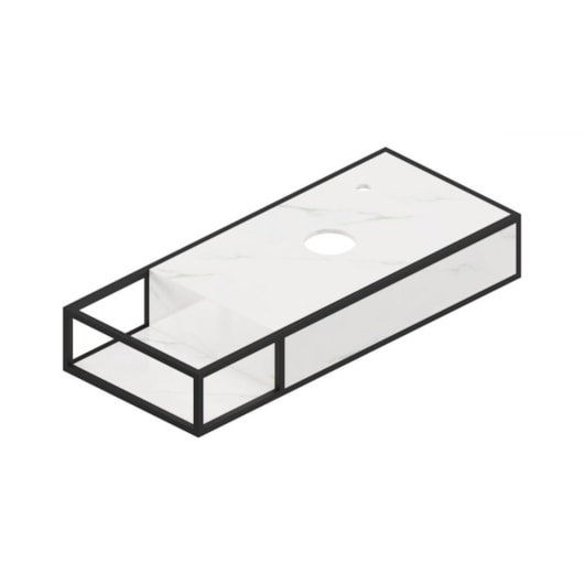 Bancada Brooklyn 100x42x16cm Michelangelo Natural Portobello - Imagem principal - 05f9731f-ef9e-435e-8fa3-61449e6cbcb0