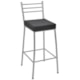 Banco Paris Prata e Preto Metalnew 75cm - 590f505b-f453-484f-a2b0-09bba2b0bdb5