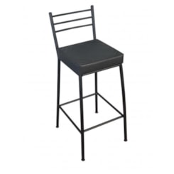 Banco Paris Preto Metalnew 75cm