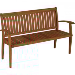 Banco Plus Com Encosto 076 1500mm Para 3 Pessoas Em Madeira Jatoba - Tramontina