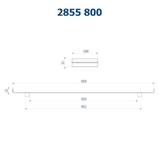 Bandeja 55cm  Barbara Dundes 2855 C800 Cromado Fani - Imagem principal - cfdfc604-f758-4c0e-8951-4640c89da185