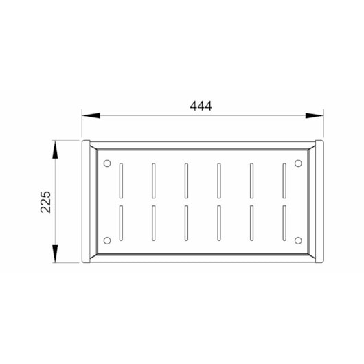 Bandeja Retangular Profunda Inox Escovado Debacco 44x22,5x8,3cm - Imagem principal - c01293c9-ce3b-4426-a34f-0cf4a0a61980