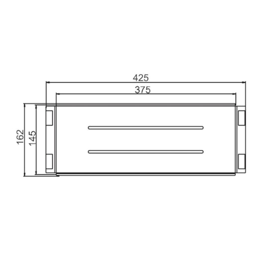 Bandeja Retangular Profunda Primaccore Rose Gold Debacco 425X162X71Mm - Imagem principal - 3d339d81-3878-42f2-8d52-9beb33238609
