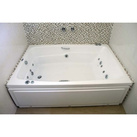 Banheira Acrilbath Dupla Topline 180x115cm Com Hidromassagem Ouro Fino - Imagem principal - 3884d44e-cda3-42f4-aeb8-637230e63775