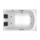 Banheira Acrílica Carina G2a P1 Jacuzzi 170x110cm - 4f75e754-0130-4d25-829f-31a4a0acd77c