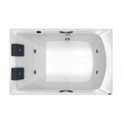 Banheira Acrílica Carina G2A P2 Jacuzzi 150x80cm