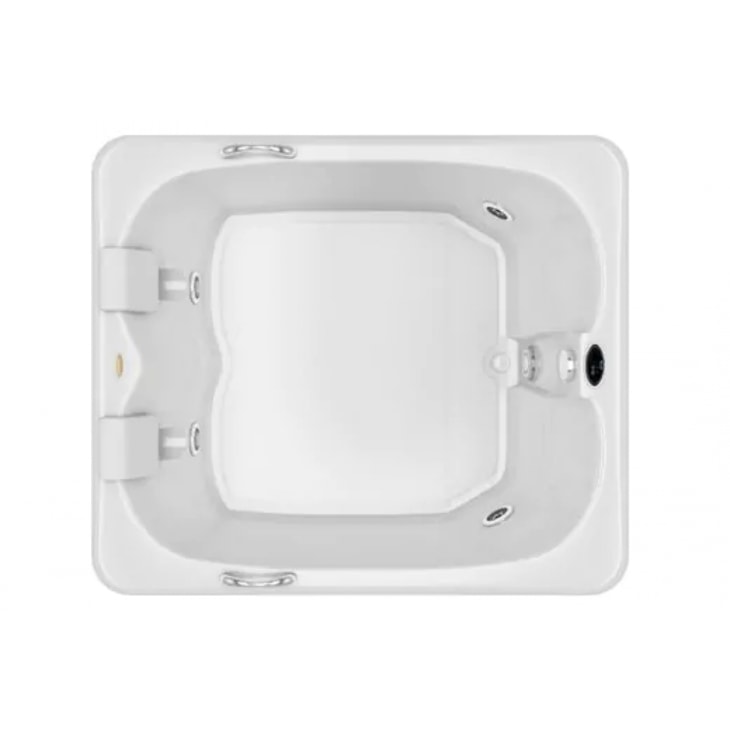 Banheira Acrílica Cetra Hidromassagem Dupla Com Aquecedor  Jacuzzi 140x120x45