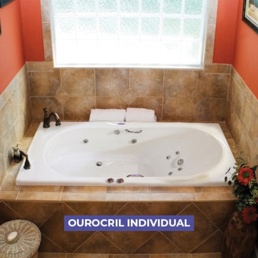 Banheira Acrílica Com Hidromassagem Ourocril Standard Ouro Fino 1,60Mx0,91M 09.0493-S - Imagem principal - 2079ff9e-1c62-435c-84bf-a9849cb2b6a4