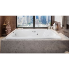 Banheira Acrílica Cristal Dupla Ouro Fino 170x110cm
