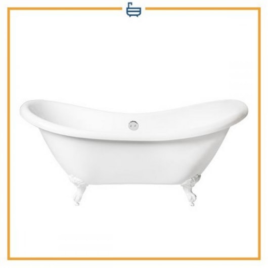 Banheira Acrílica De Imersão Antigua 175x73cm Com Pés Brancos Immersi - Imagem principal - 68476209-348d-480f-ada1-03465aded1de