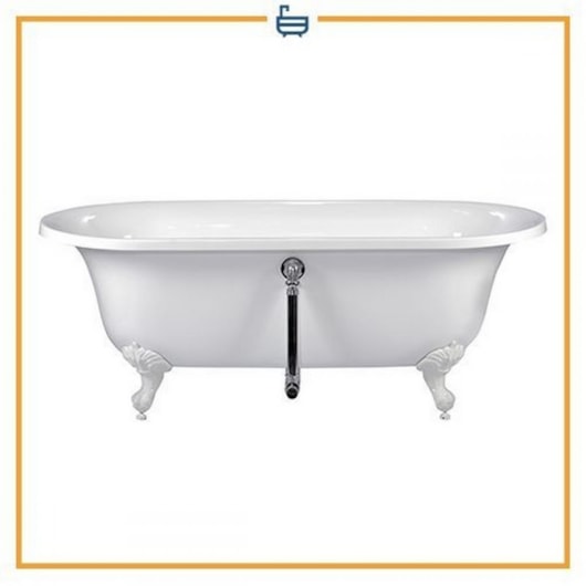 Banheira Acrílica De Imersão Dupla Clássica Devon 173x78cm Com Pés Brancos Immersi - Imagem principal - d394490e-defe-447e-86ef-6fb455f01c09