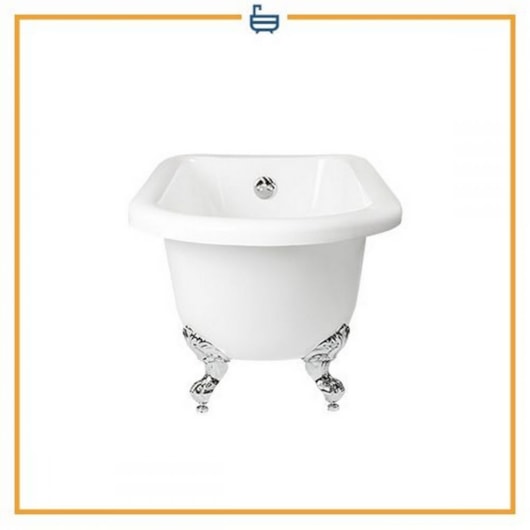 Banheira Acrílica De Imersão Individual Clássica Florian 135x74cm Com Pés Brancos Immersi - Imagem principal - 1eec72ba-6ed9-4ccb-9f02-6069a203e203