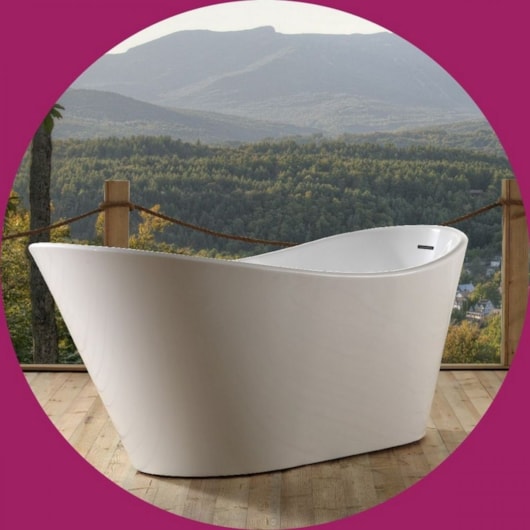 Banheira Acrílica De Imersão Individual Moderna Atlantida Glossy White 170x80cm Immersi - Imagem principal - b13bab0d-9c4f-4867-9d2b-0ddd125cbedd