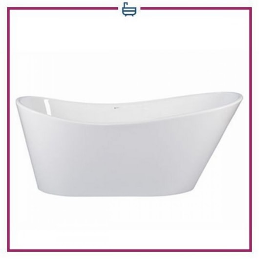 Banheira Acrílica De Imersão Individual Moderna Atlantida Glossy White 170x80cm Immersi - Imagem principal - e4d33d7f-6a5d-44ac-8a29-944abaa53975
