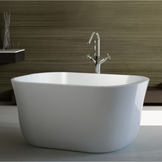 Banheira Acrílica De Imersão Moderna Açores Glossy White 140x80cm Immersi - Imagem principal - 799819e8-13cb-4034-82fb-119283a5ca54