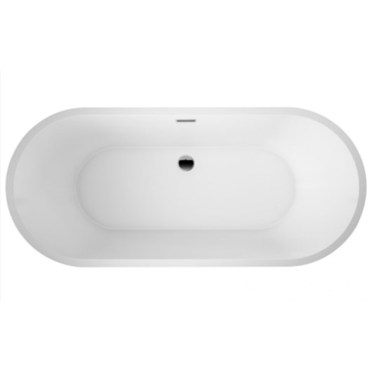 Banheira Acrílica De Imersão Moderna Gamboa 3 Glossy White Immersi 169,5x75x59cm - Imagem principal - 4657d4de-72cb-49c1-b5c5-79f74635a1a1