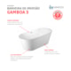 Banheira Acrílica De Imersão Moderna Gamboa 3 Glossy White Immersi 169,5x75x59cm - 9fb5b183-da32-4a4f-9421-3654d4c52341