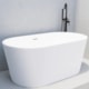 Banheira Acrílica De Imersão Moderna Gamboa Glossy White Immersi 150x80cm - 8a875146-f367-4b11-a986-f118a7f72299