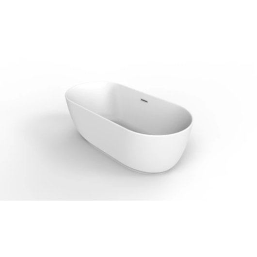 Banheira Acrílica de Imersão Moderna Garopaba Matt White 170x80x60cm Immersi - Imagem principal - 885d35ae-e13b-4592-9f60-a875b7aec875