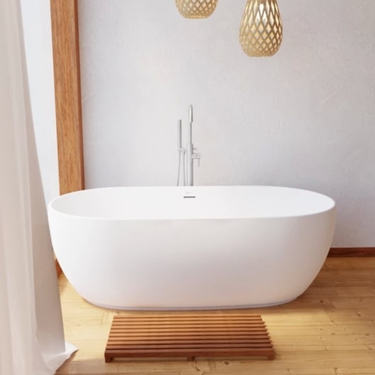 Banheira Acrílica de Imersão Moderna Garopaba Matt White 170x80x60cm Immersi - Imagem principal - 241af7ef-c1c1-4a7b-8a53-831d9d13c51b