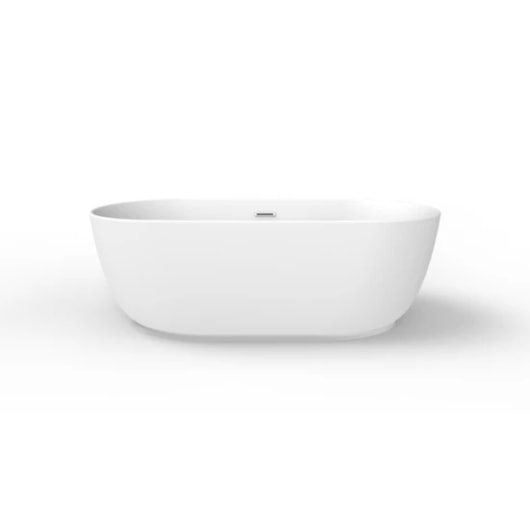 Banheira Acrílica de Imersão Moderna Garopaba Matt White 170x80x60cm Immersi - Imagem principal - 4e5e4127-2fd4-492f-be91-339baf13ddcb