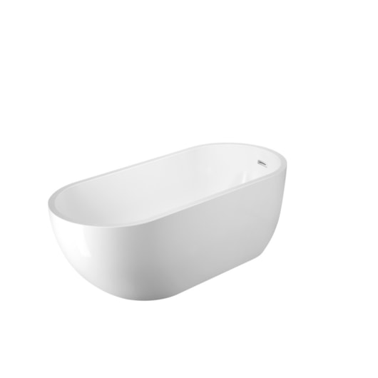 Banheira Acrílica De Imersão Moderna Maragogi Glossy White 129x80x60cm Immersi - Imagem principal - 0b7315e7-d6f3-4e5f-81f6-0ab22031883a