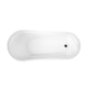 Banheira Acrílica De Imersão Moderna Marau Glossy White 152x72x73cm Immersi - 661fab95-c0c1-4b19-8252-bbbbb7820439