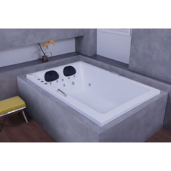 Banheira Acrilíca Double Cayman Gran Luxo 180x120cm Astra