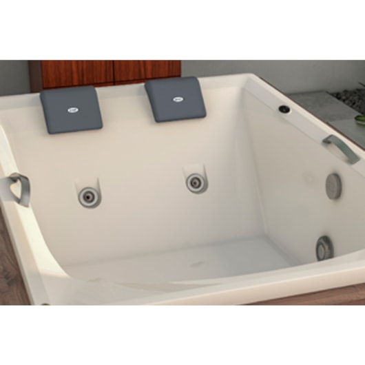 Banheira Acrílica Dupla Carina 170x110cm G2 Jacuzzi - Imagem principal - 2bbe72e0-cab2-4a21-9815-100ec64b190e