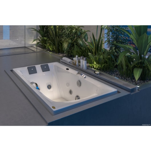 Banheira Acrílica Dupla Carina G1A P1 Jacuzzi 170x110cm - Imagem principal - 24199f0c-7bcf-471d-9ae3-8d4a5db1e891