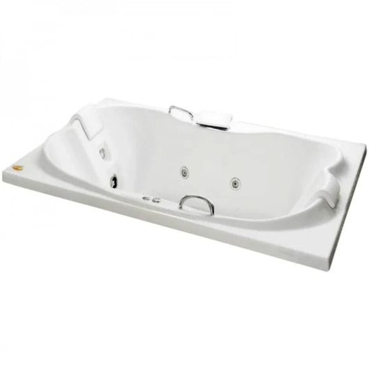 Banheira Acrílica Dupla Eura 183x120x49cm Com Aquecedor Jacuzzi - Imagem principal - d66e3c41-037a-43d4-81cc-411c60ad13a0