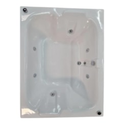 Banheira Acrílica Dupla Frontal Cristal Duo Ouro Fino 170X110Cm