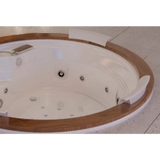 Banheira Acrílica Dupla Gemini Wood 200x66cm Com Aquecedor Jacuzzi - Imagem principal - 7b349f33-26f0-4d65-b1aa-55f1c5b1e496