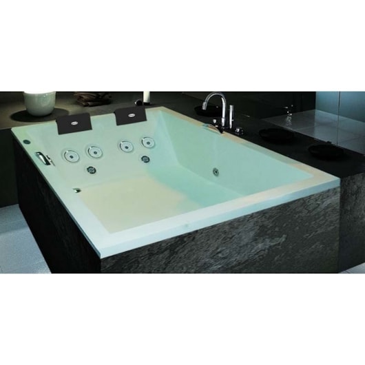 Banheira Acrílica Dupla Pietá Sem Aquecedor 180x120x50cm Jacuzzi - Imagem principal - e49e8ca7-f351-4455-9ecc-2929731e3cec