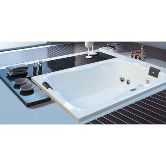 Banheira Acrílica Dupla Spree Box 150x120x53cm Com Aquecedor Jacuzzi - Imagem principal - 5a5f751c-cca7-43b0-be71-901630387685